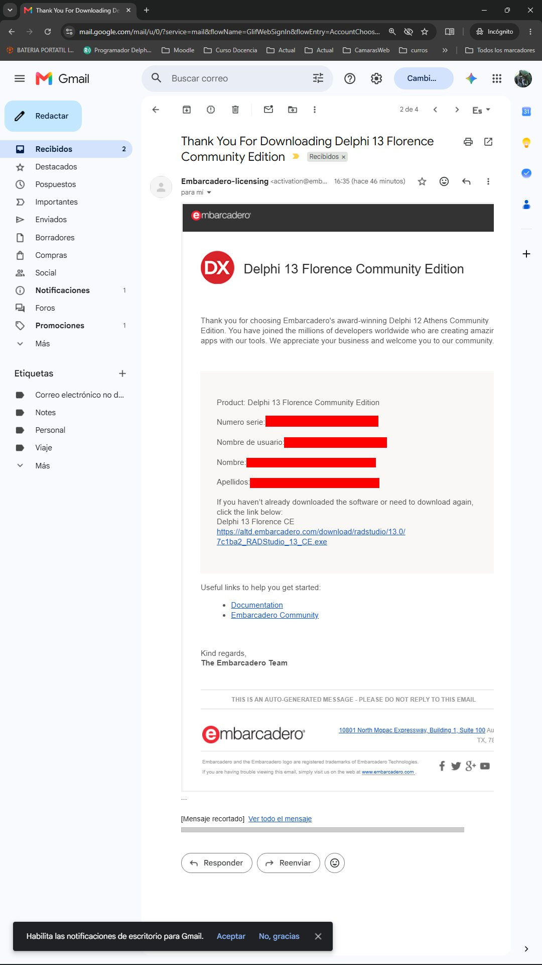 Correo de Embarcadero