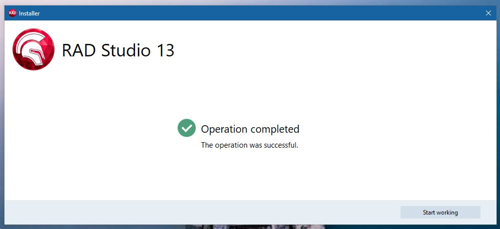 Fin de la instalación del IDE